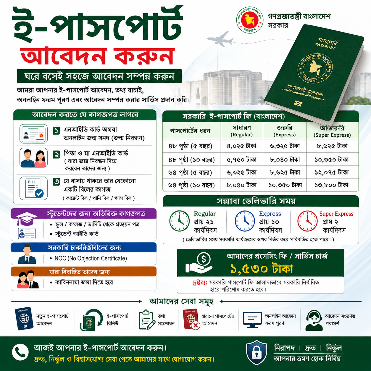 ই-পাসপোর্ট আবেদন